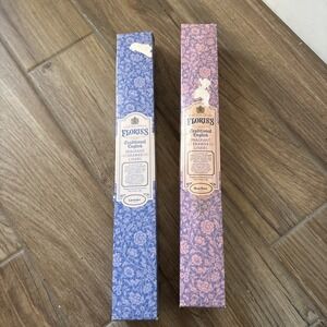 Floriss Fragrant Drawer Liners Vtg 6 Drawer Liners 17"x24.5" Lavender Moss Rose